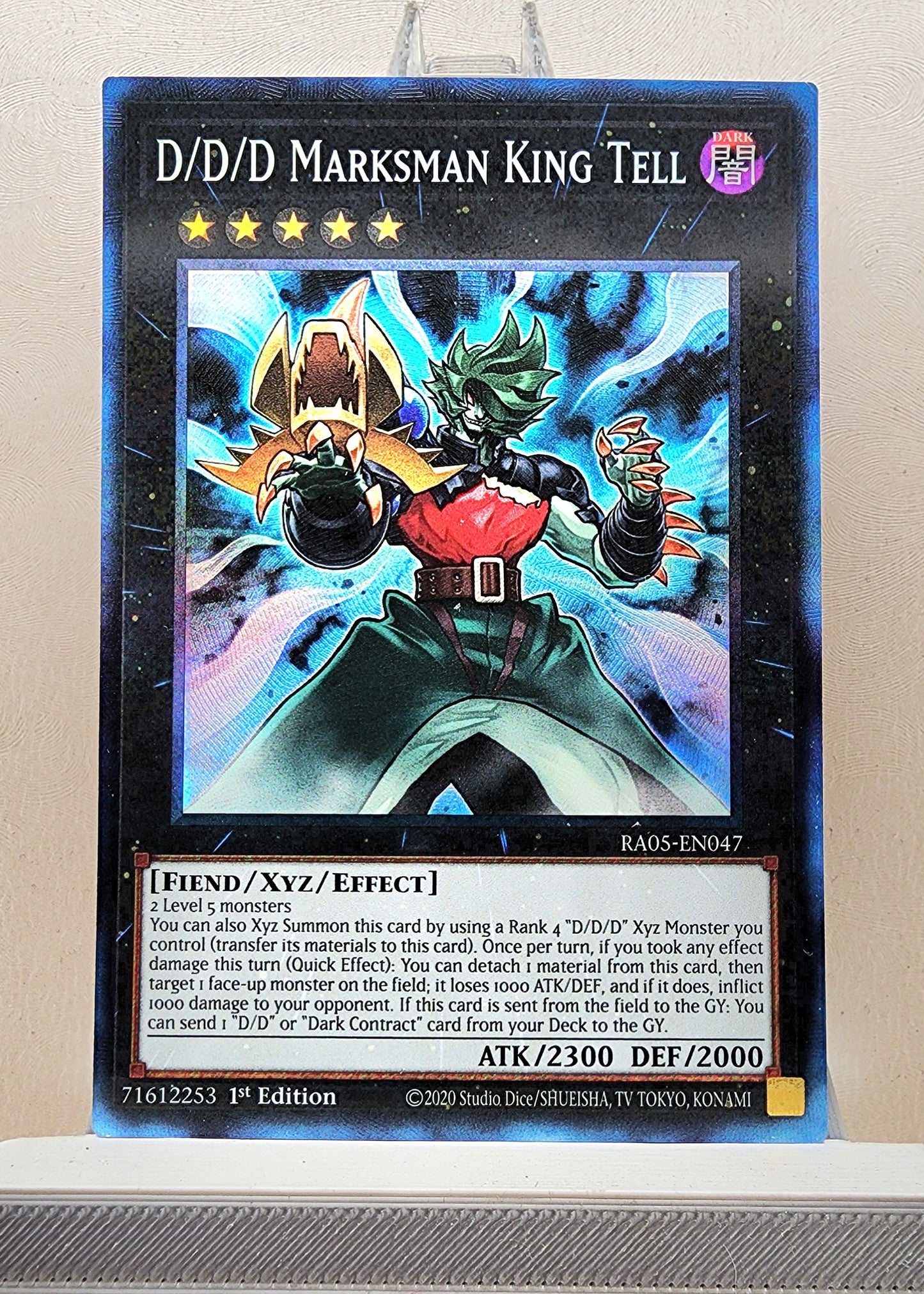 Yugioh! 1x D/D/D Marksman King Tell (RA05 - Prismatic Collectors Rare) 1st Edition