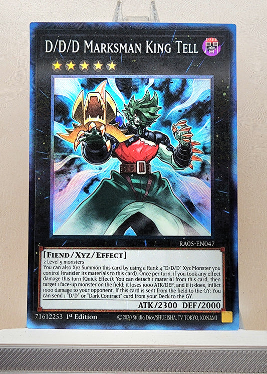 Yugioh! 1x D/D/D Marksman King Tell (RA05 - Prismatic Collectors Rare) 1st Edition