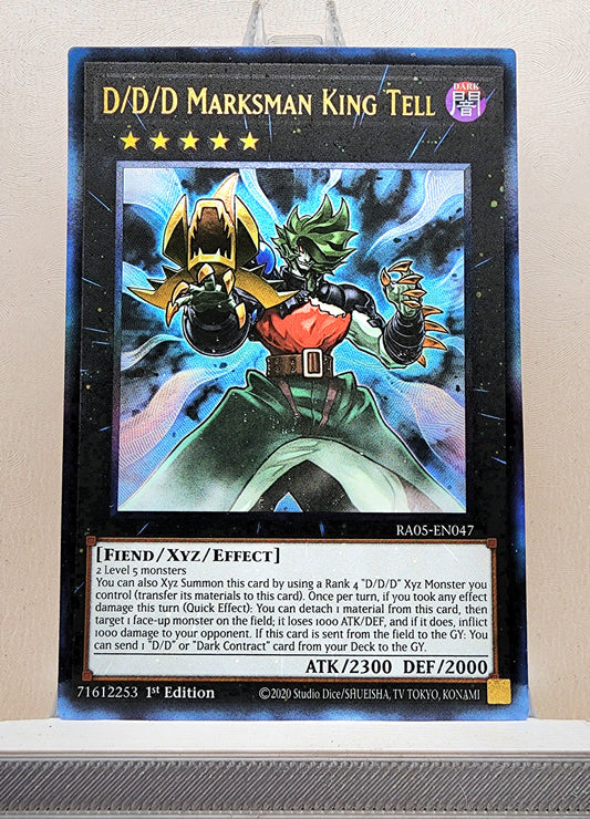 Yugioh! 1x D/D/D Marksman King Tell (RA05 - Prismatic Ultimate Rare) 1st Edition