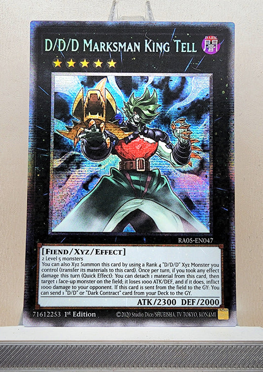 Yugioh! 1x D/D/D Marksman King Tell (RA05 - Starlight Rare) 1st Edition