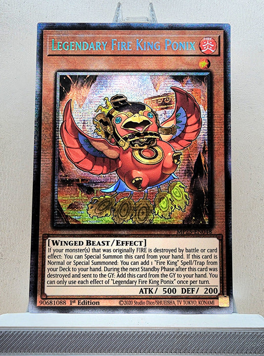Yugioh! 1x Legendary Fire King Ponix (MP25 - Starlight Rare) 1st Edition