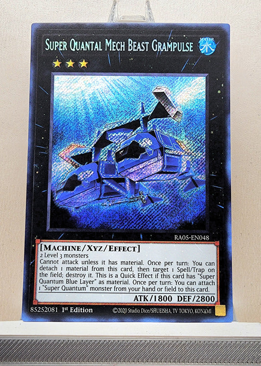 Yugioh! 1x Super Quantal Mech Beast Grampulse (RA05 - Secret Rare) 1st Edition