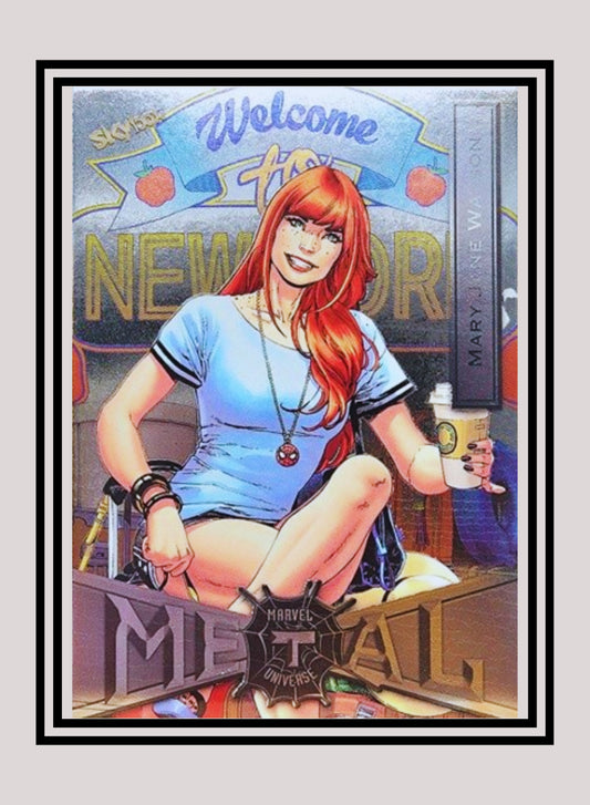 Marvel! 1x Mary Jane Watson - Base Low Series (#049 - 2021 Upper Deck Spiderman Metal Universe)