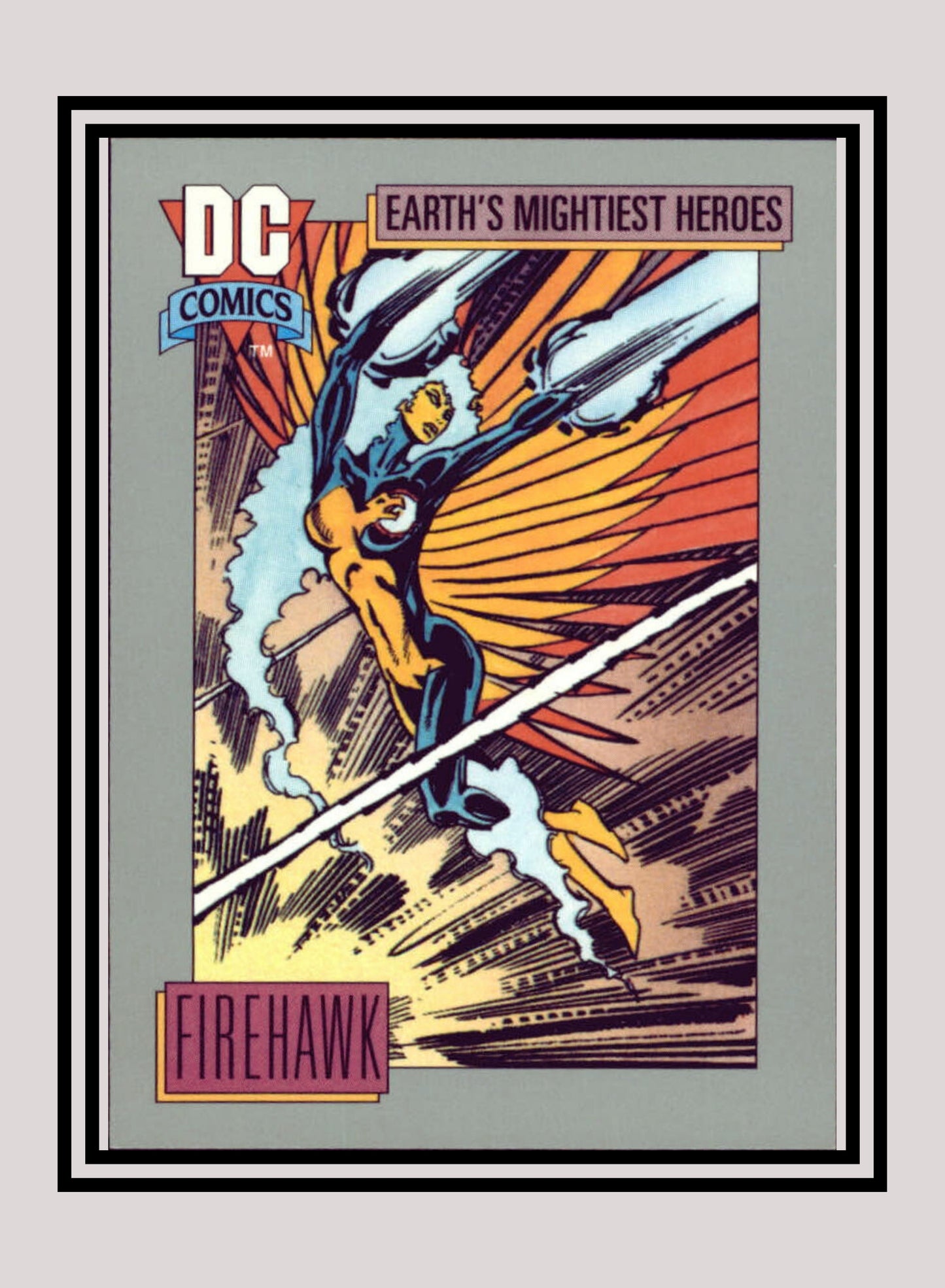 DC! 1x Firehawk - Base (#049 - 1991 Impel DC Cosmic Cards)