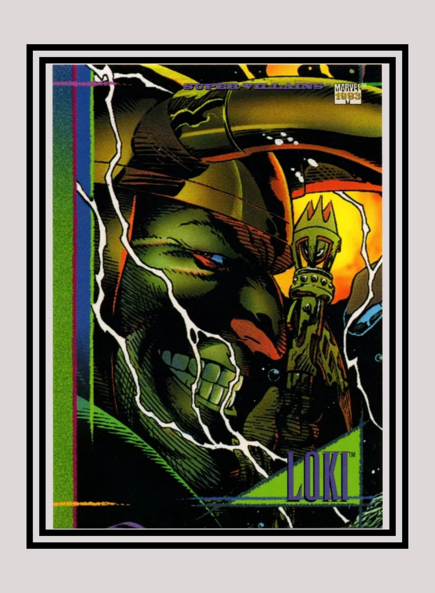 Marvel! 1x Loki - Base (#049 - 1993 Skybox Marvel Universe Series 4)