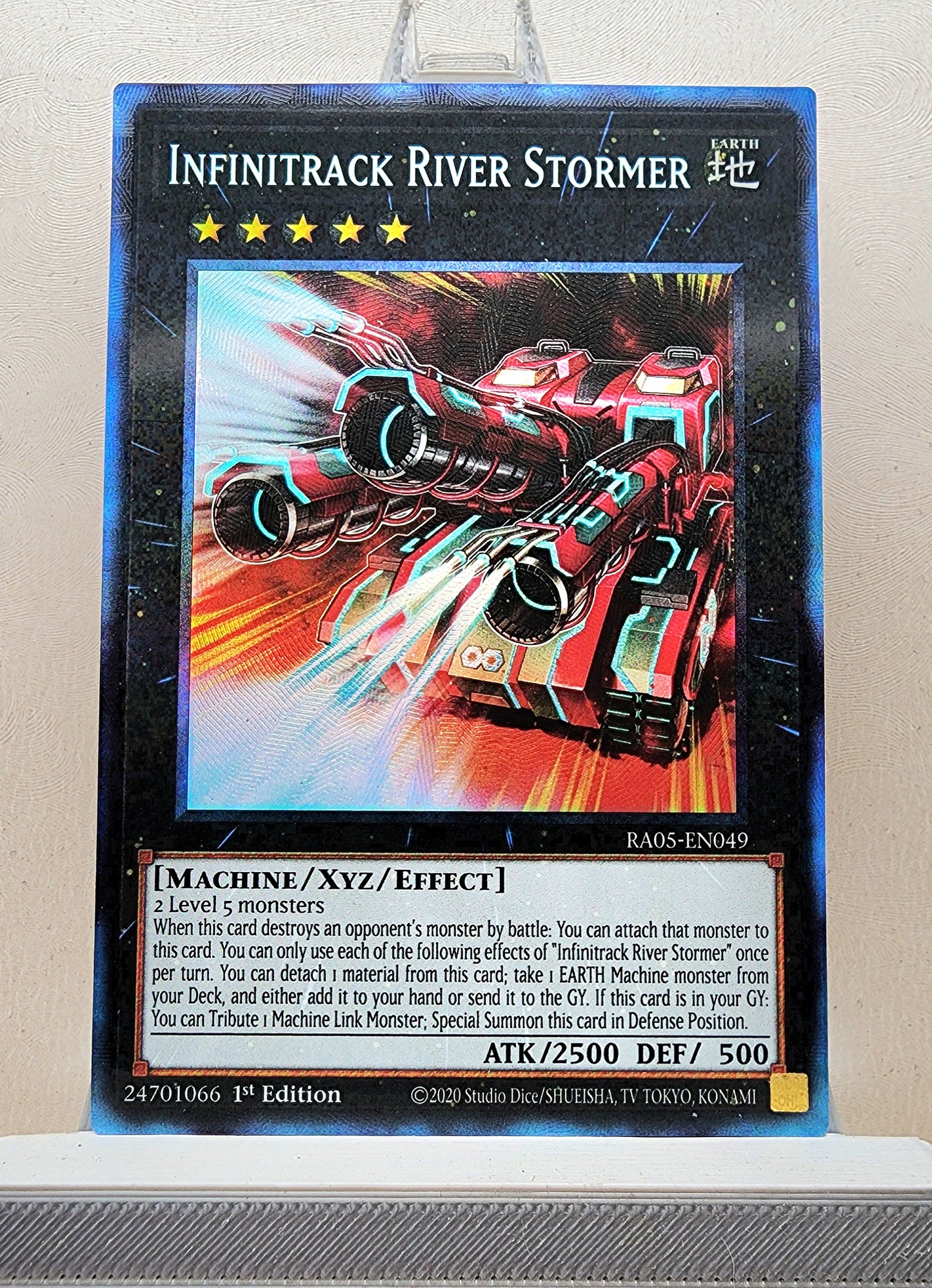 Yugioh! 1x Infinitrack River Stormer (RA05 - Prismatic Collectors Rare) 1st Edition