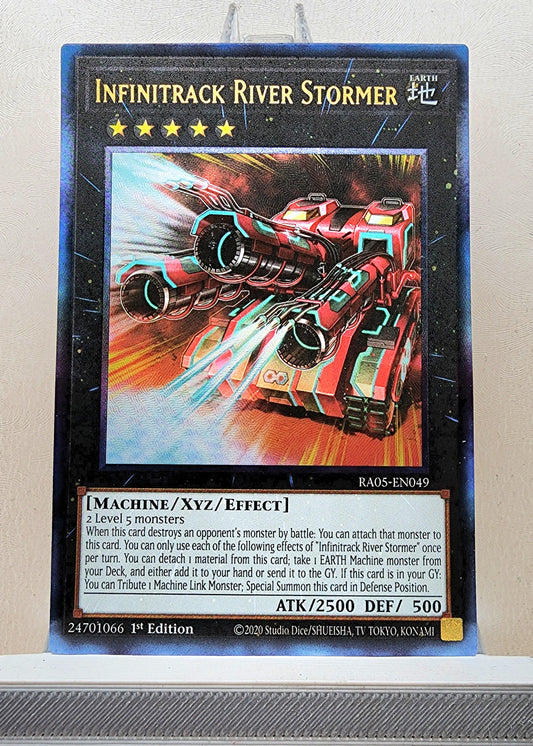 Yugioh! 1x Infinitrack River Stormer (RA05 - Prismatic Ultimate Rare) 1st Edition
