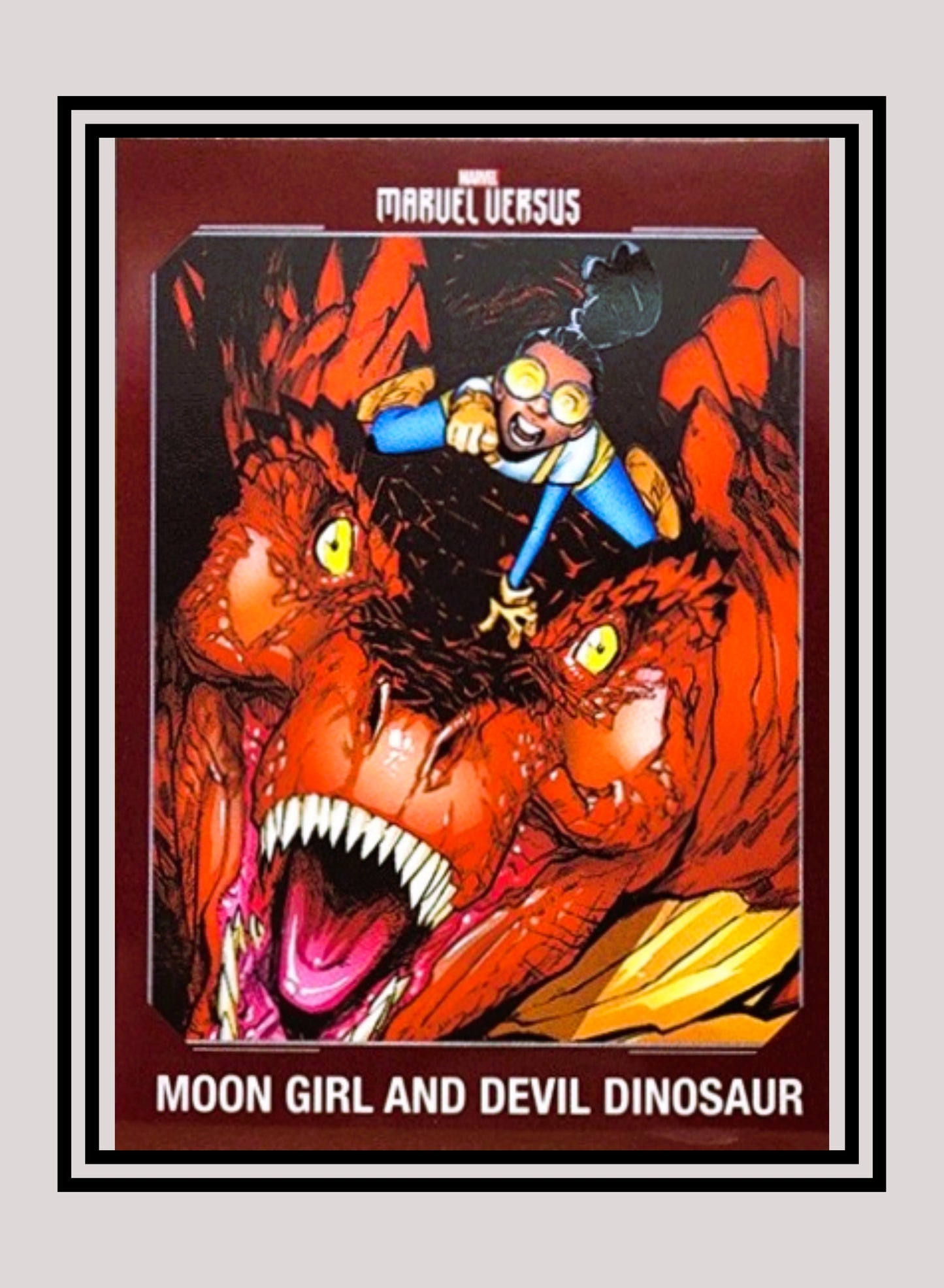 Marvel! 1x Moon Girl and Devil Dinosaur - Base (#049 - 2022 Panini Marvel Versus)