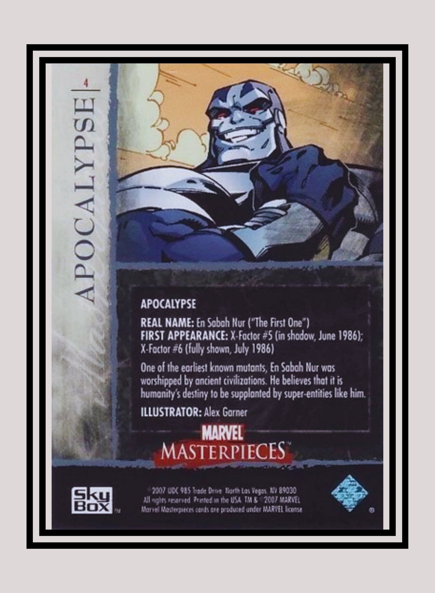 Marvel! 1x Apocalypse - Base (#04 - 2007 Upper Deck Marvel Masterpieces)