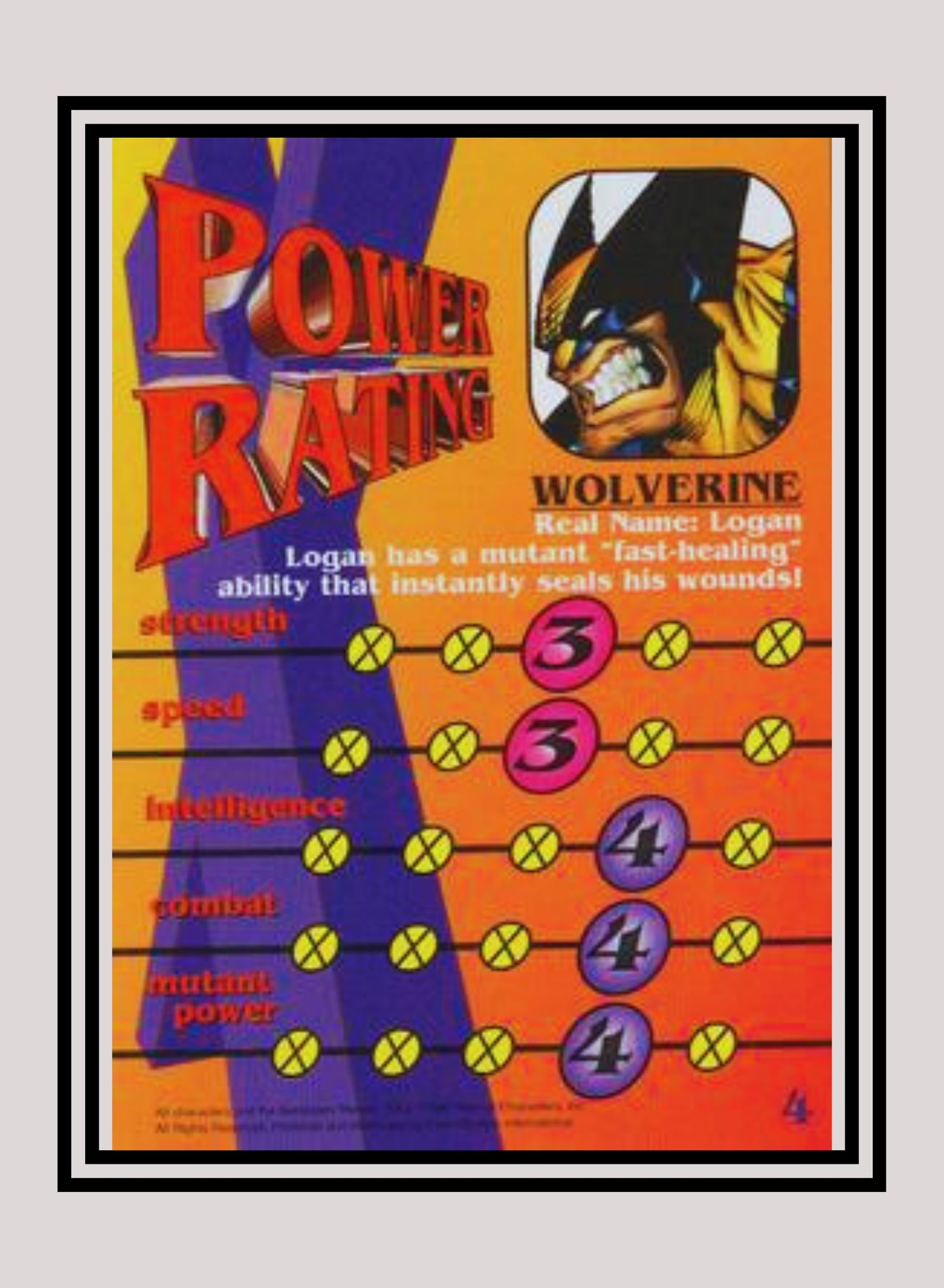 Marvel! 1x Wolverine - Base (#04 - 1997 Fleer X-Men International)