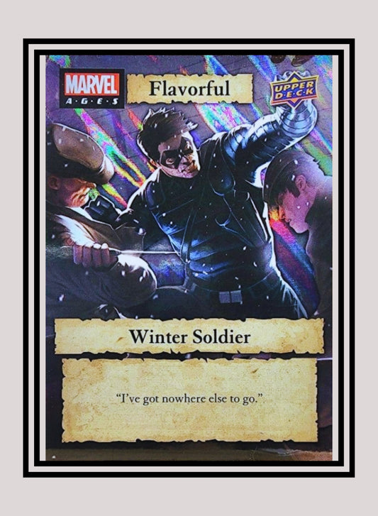 Marvel! 1x Winter Soldier - Prism Refractor Flavorful (F-27 - 2020 Upper Deck Marvel Ages)