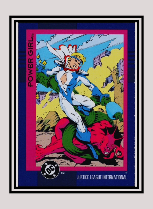 DC! 1x Power Girl - Base (#050 - 1993 Skybox DC Cosmic Teams)