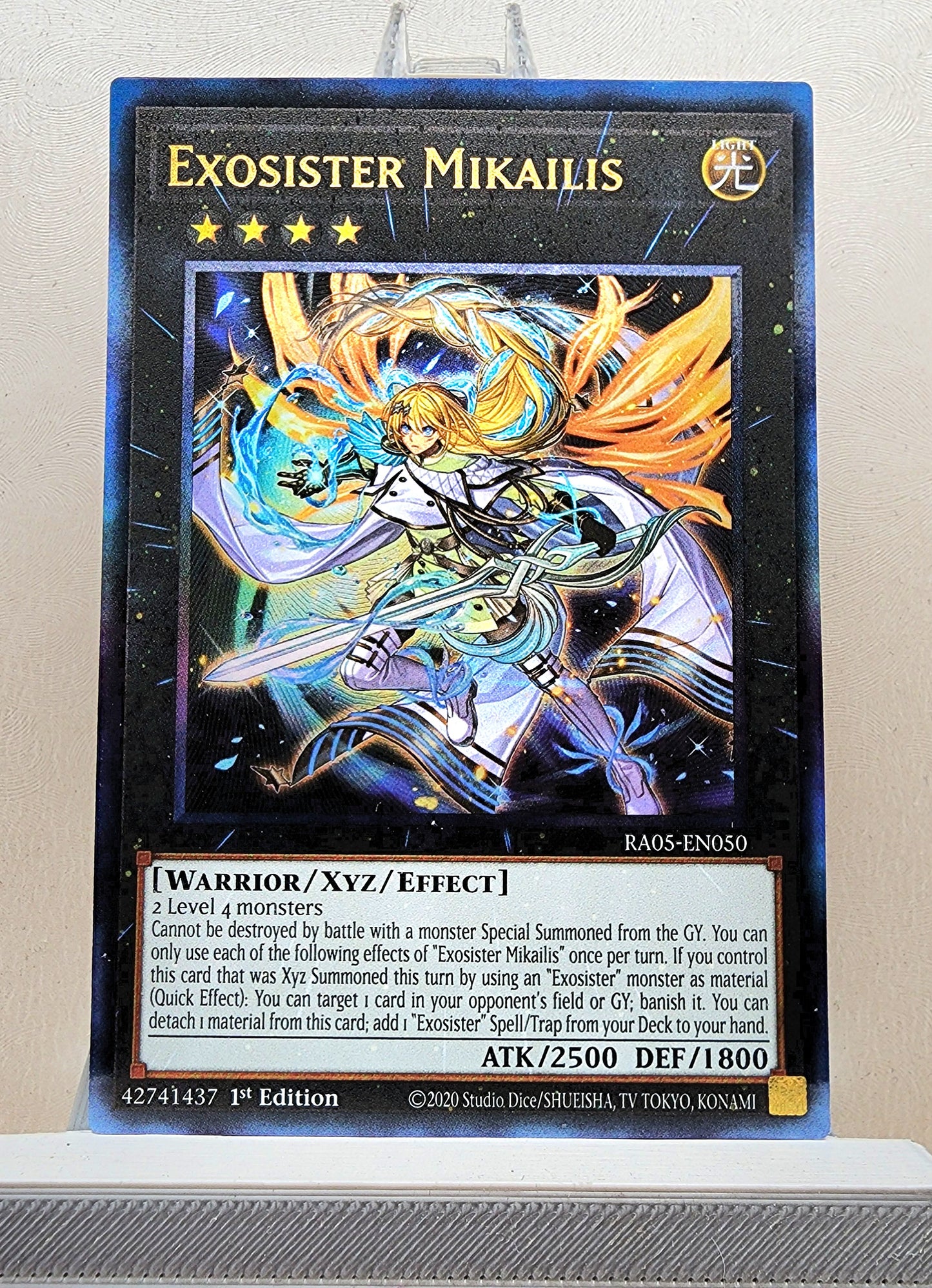 Yugioh! 1x Exosister Mikailis (RA05 - Prismatic Ultimate Rare) 1st Edition