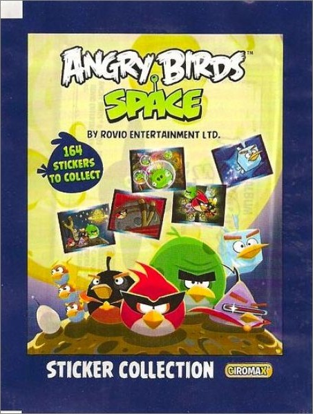 1x 2013 Giromax Angry Birds Space - Sticker Pack (SEALED)