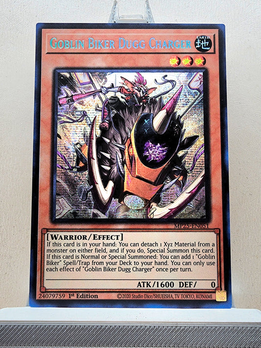 Yugioh! 1x Goblin Biker Dugg Charger (MP25 - Prismatic Secret Rare) 1st Edition