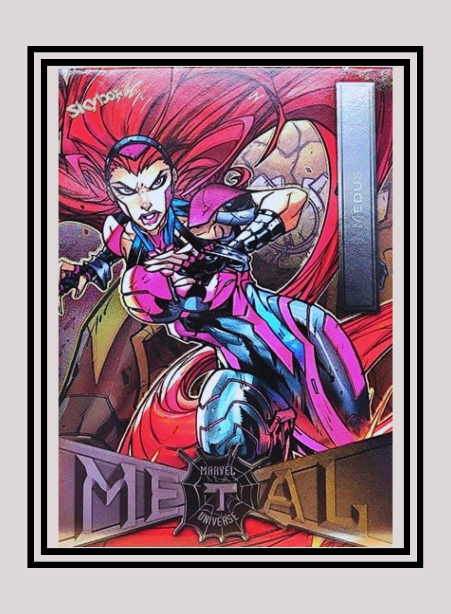 Marvel! 1x Medusa - Base Low Series (#051 - 2021 Upper Deck Spiderman Metal Universe)