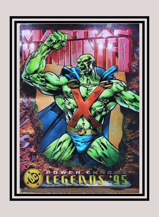 DC! 1x Martian Manhunter - Power Chrome (#051 - 1995 SkyBox DC Power Chrome Legends)