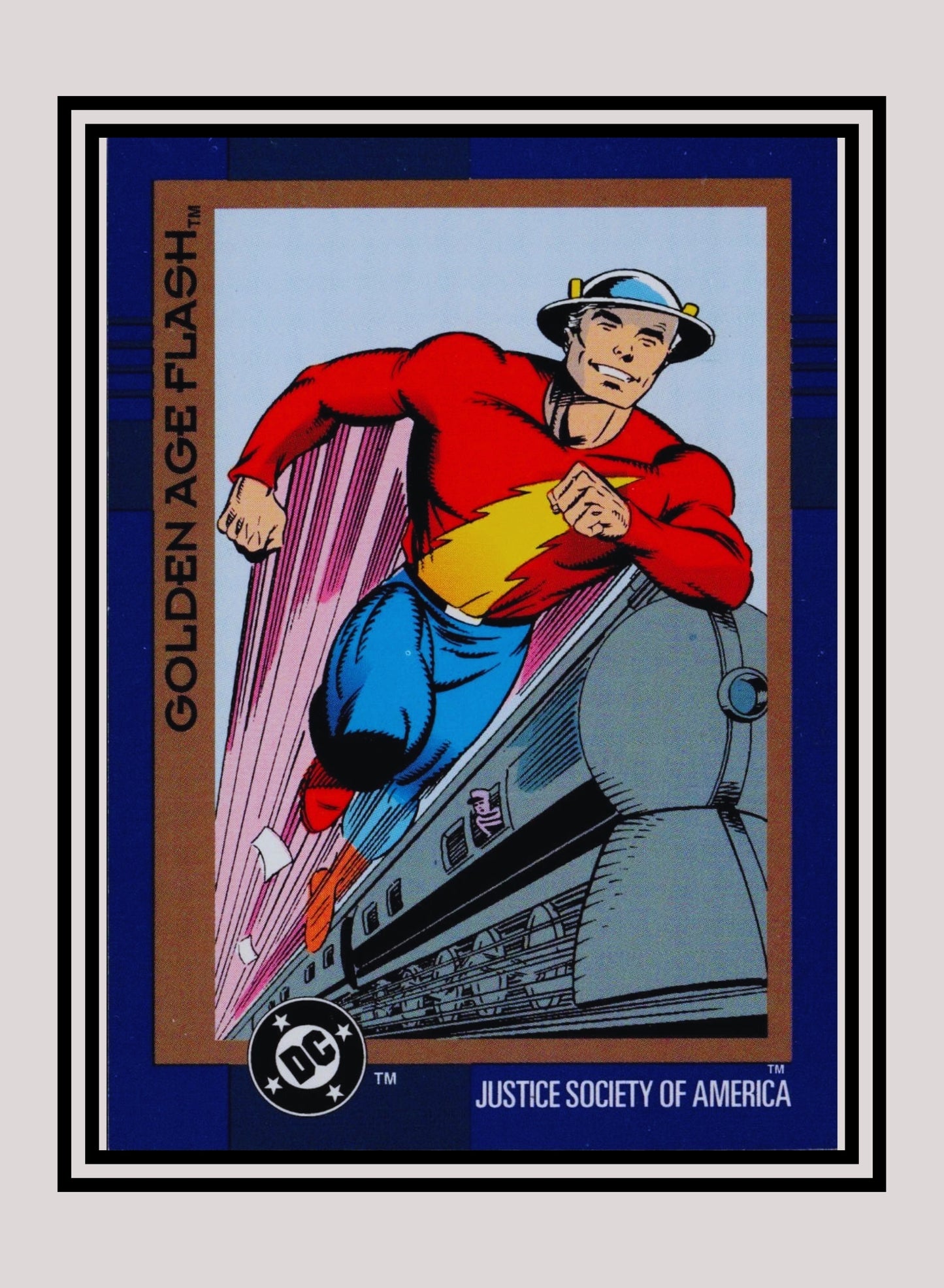 DC! 1x Golden Age Flash - Base (#051 - 1993 Skybox DC Cosmic Teams)
