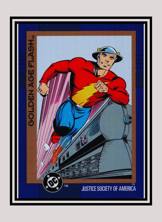 DC! 1x Golden Age Flash - Base (#051 - 1993 Skybox DC Cosmic Teams)