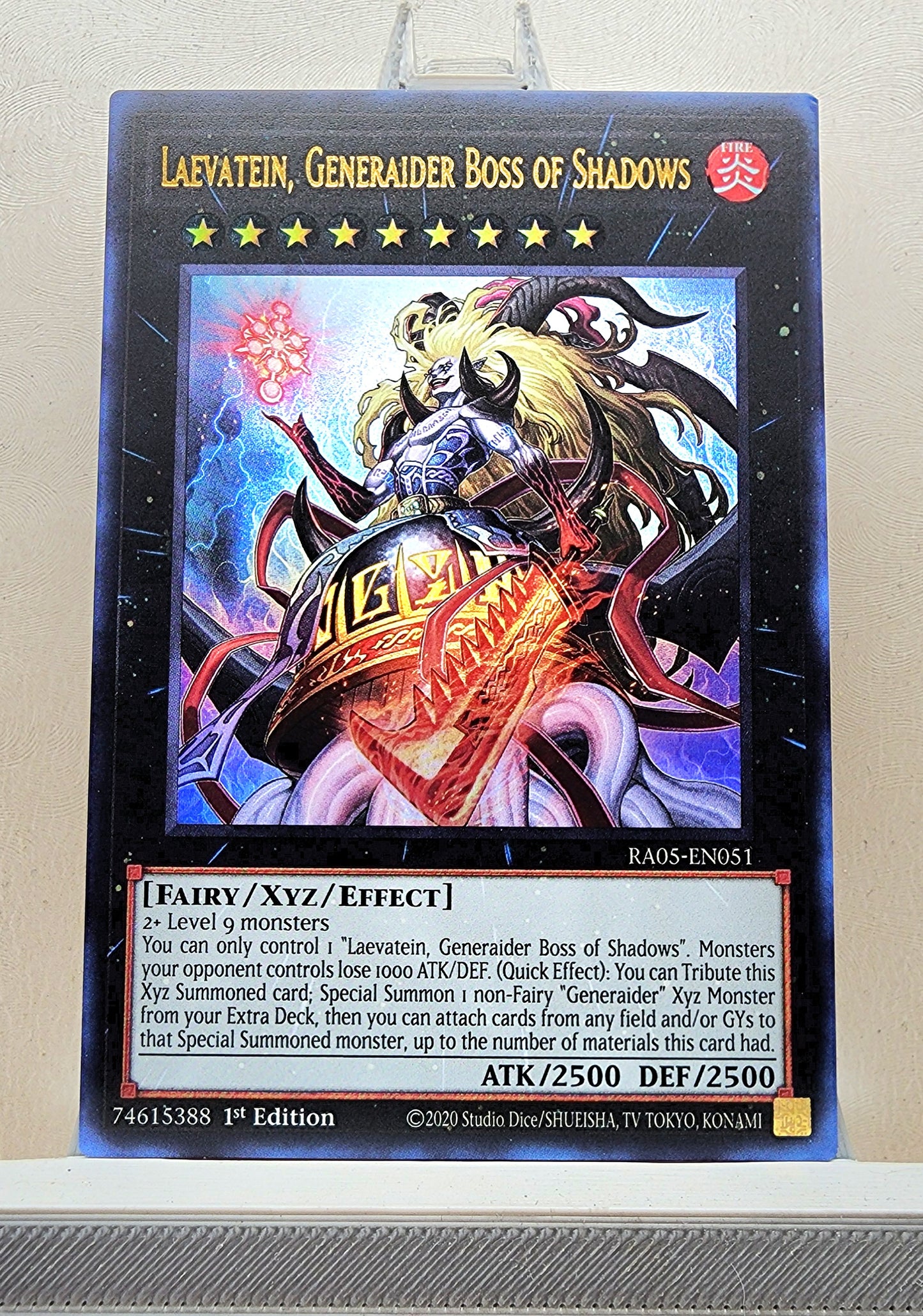 Yugioh! 1x Laevatein, Generaider Boss of Shadows (RA05 - Ultra Rare) 1st Edition