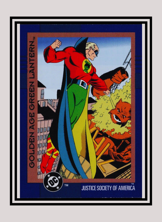 DC! 1x Golden Age Green Lantern - Base (#052 - 1993 Skybox DC Cosmic Teams)