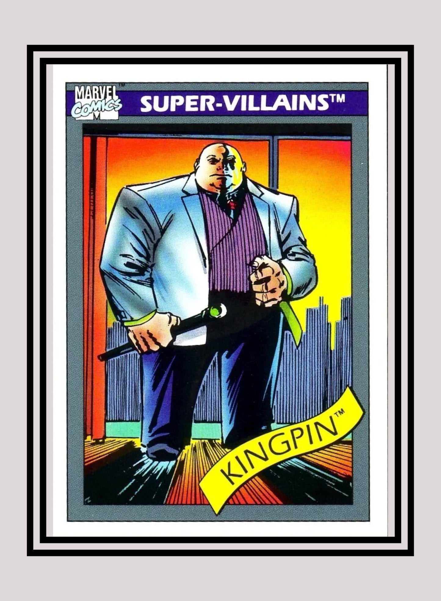 Marvel! 1x Kingpin - Base (#052 - 1990 Impel Marvel Universe Series I)