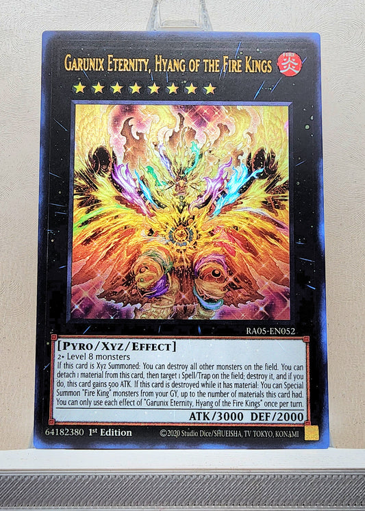 Yugioh! 1x Garunix Eternity, Hyang of the Fire Kings (RA05 - Ultra Rare) 1st Edition