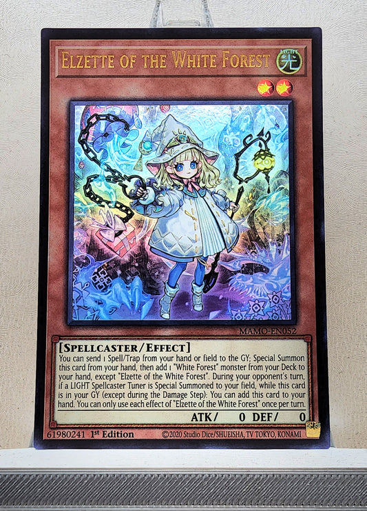 Yugioh! 1x Elzette of the White Forest (MAMO - Ultra Rare) 1st Edition