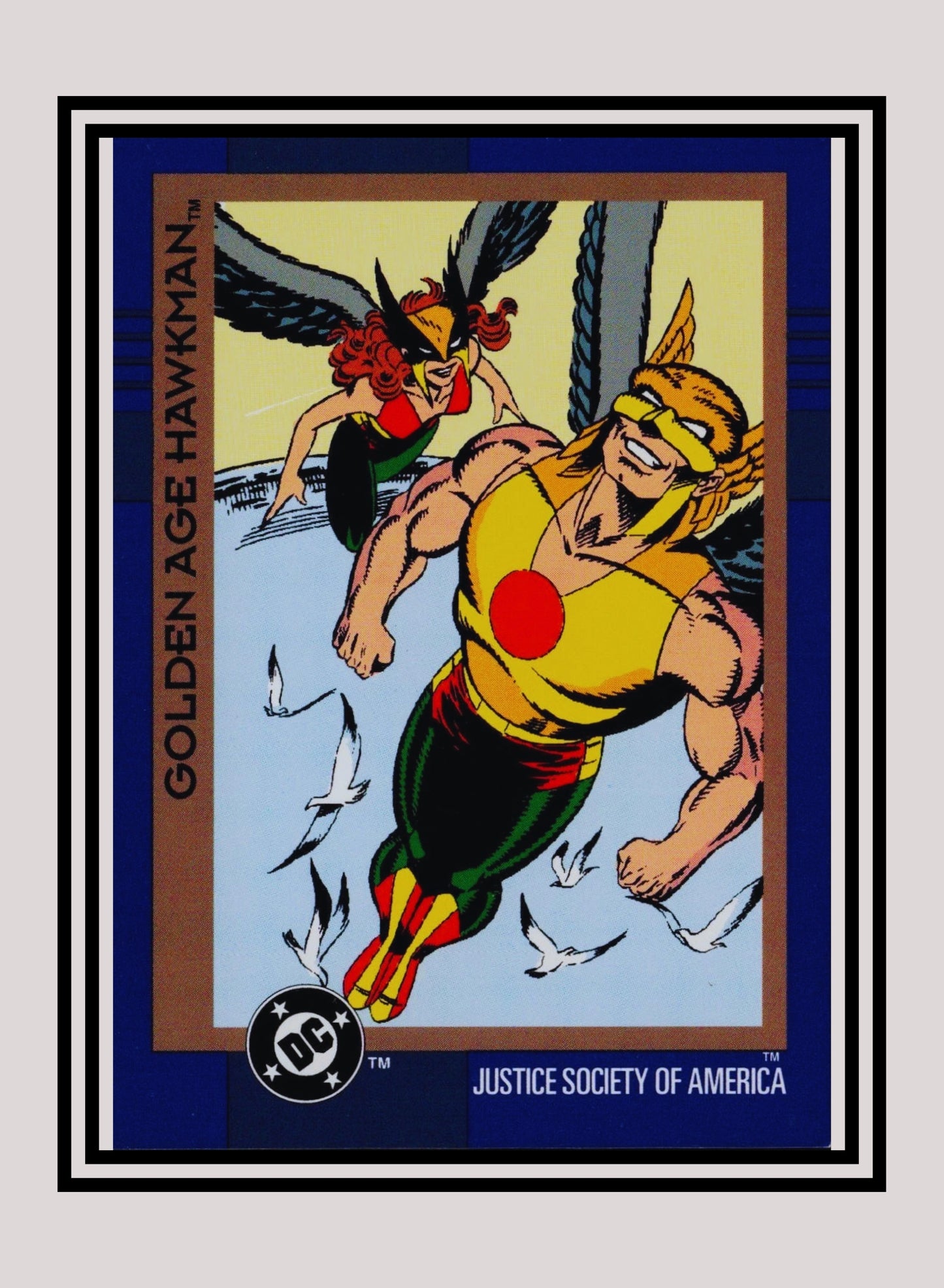 DC! 1x Golden Age Hawkman - Base (#053 - 1993 Skybox DC Cosmic Teams)