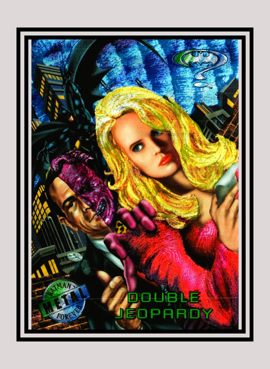 DC! 1x Double Jeopardy - Base Metal (#053 - 1995 Fleer Batman Forever Metal)