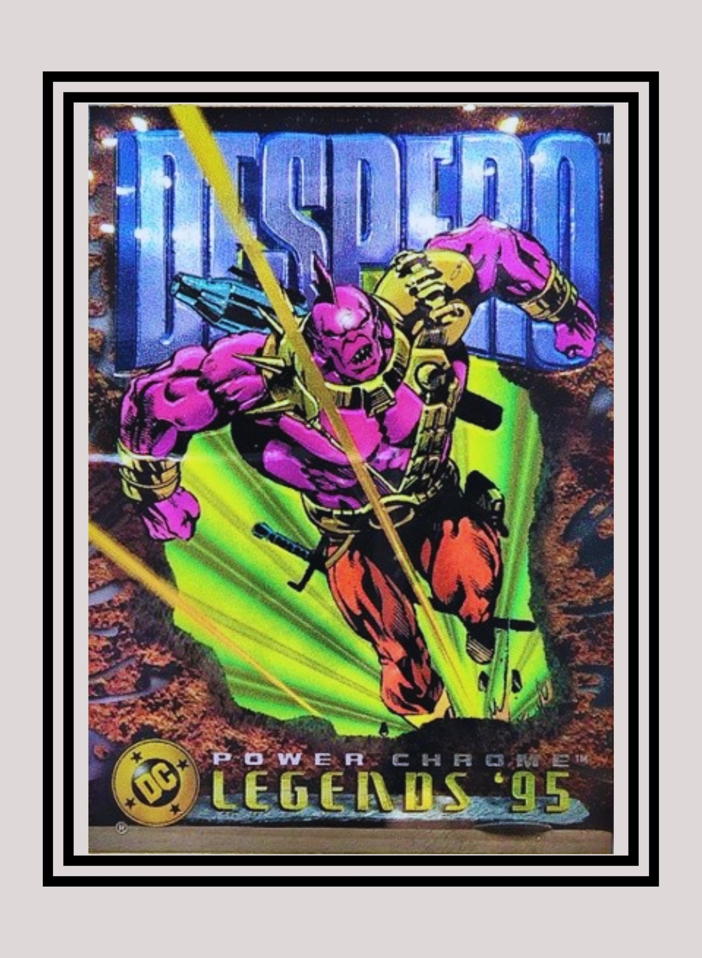 DC! 1x Despero - Power Chrome (#053 - 1995 SkyBox DC Power Chrome Legends)