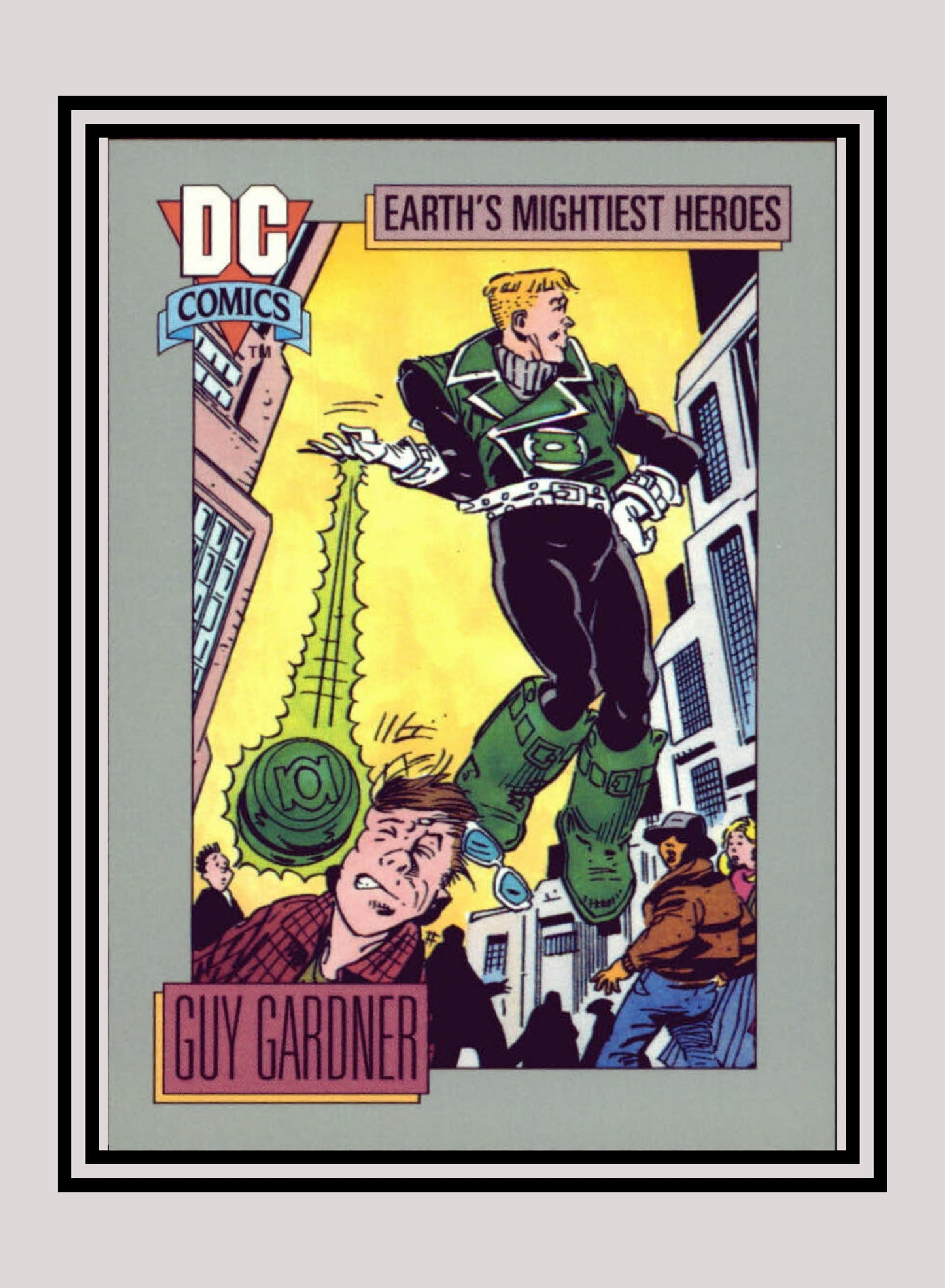 DC! 1x Guy Gardner - Base (#054 - 1991 Impel DC Cosmic Cards)
