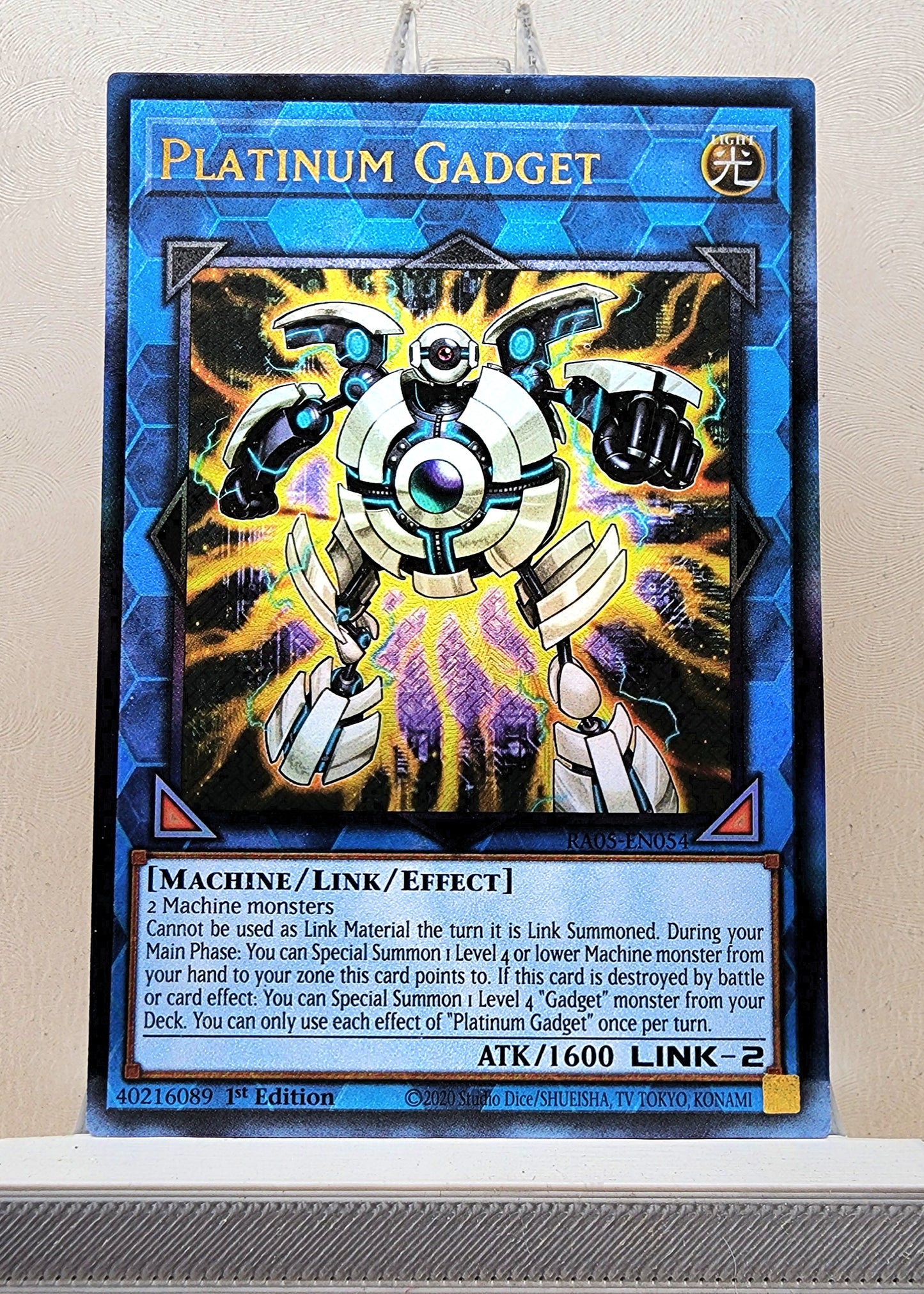 Yugioh! 1x Platinum Gadget (RA05 - Prismatic Ultimate Rare) 1st Edition