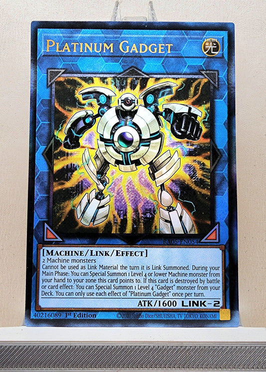 Yugioh! 1x Platinum Gadget (RA05 - Prismatic Ultimate Rare) 1st Edition