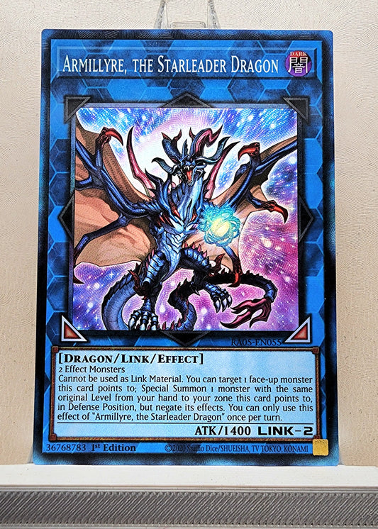 Yugioh! 1x Armillyre, the Starleader Dragon (RA05 - Prismatic Collectors Rare) 1st Edition