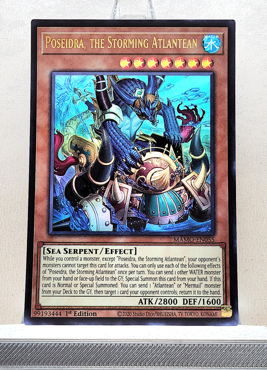 Yugioh! 1x Poseidra, the Storming Atlantean (MAMO - Ultra Rare) 1st Edition