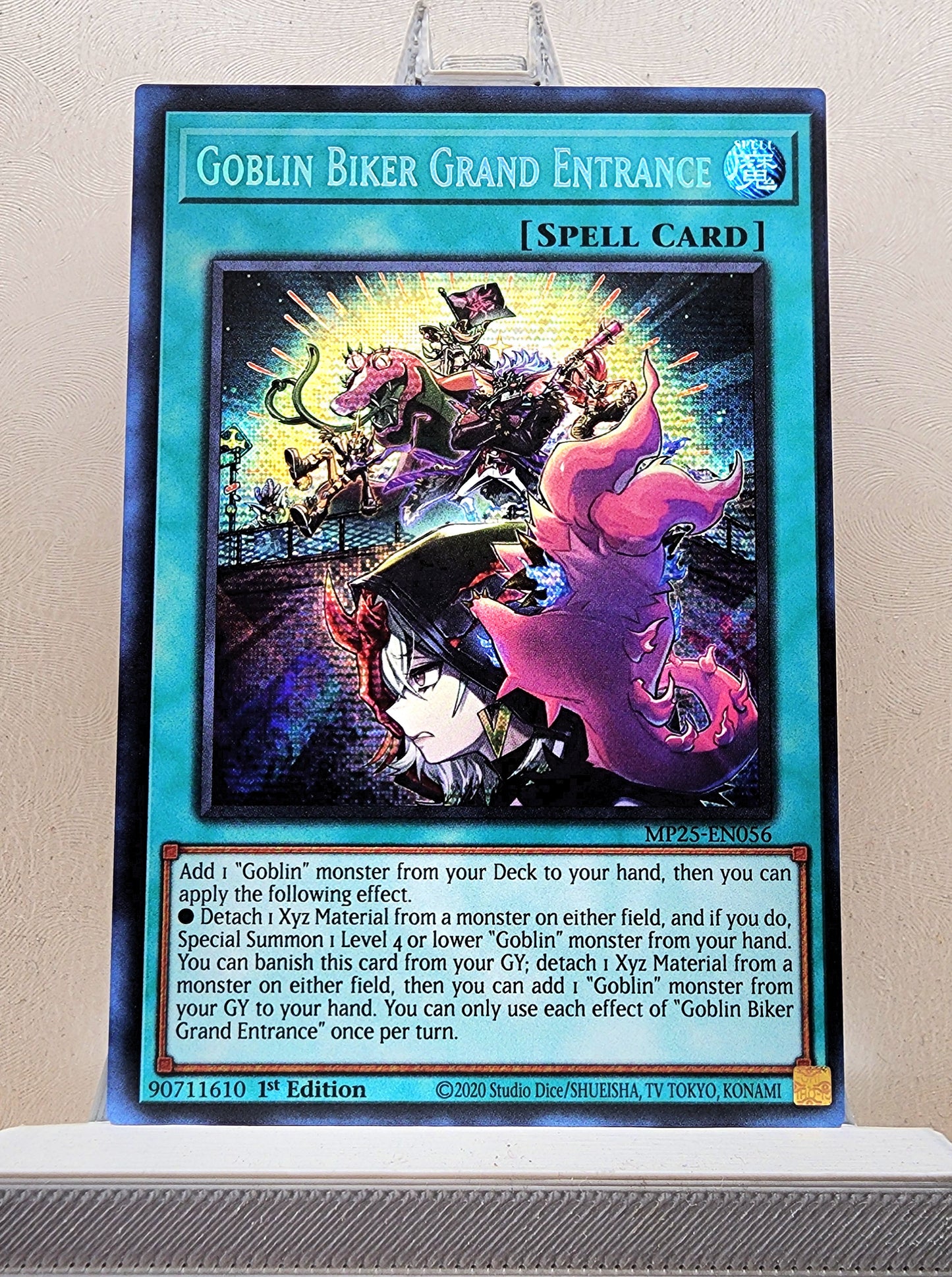Yugioh! 1x Goblin Biker Grand Entrance (MP25 - Prismatic Secret Rare) 1st Edition