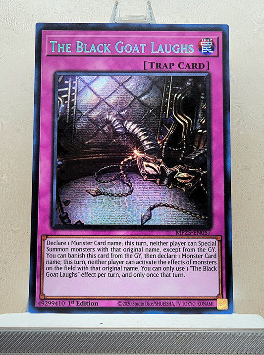 Yugioh! 1x The Black Goat Laughs (MP25 - Prismatic Secret Rare) 1st Edition