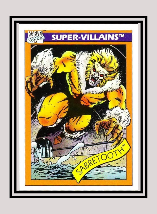 Marvel! 1x Sabretooth - Base (#057 - 1990 Impel Marvel Universe Series I)