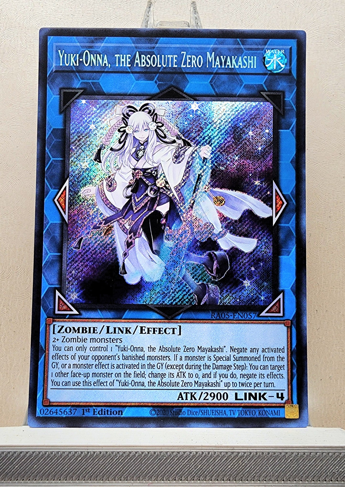 Yugioh! 1x Yuki-Onna, the Absolute Zero Mayakashi (RA05 - Secret Rare) 1st Edition