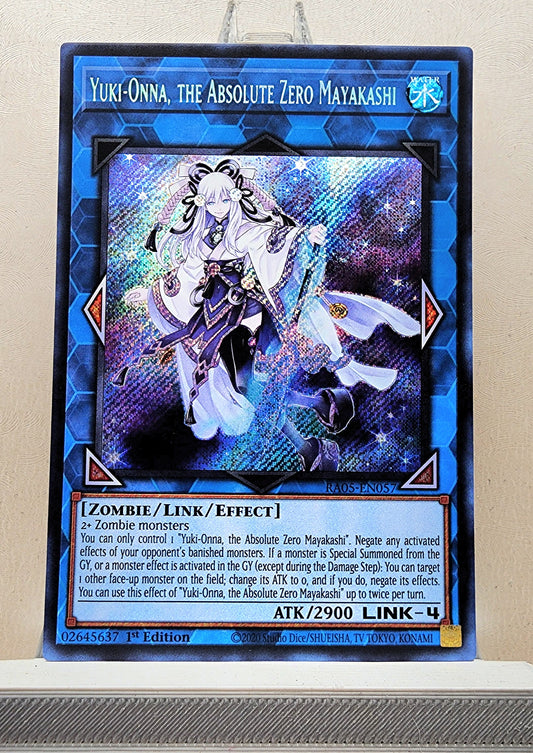 Yugioh! 1x Yuki-Onna, the Absolute Zero Mayakashi (RA05 - Secret Rare) 1st Edition