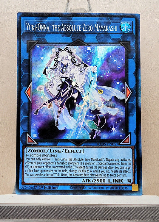 Yugioh! 1x Yuki-Onna, the Absolute Zero Mayakashi (RA05 - Prismatic Collectors Rare) 1st Edition