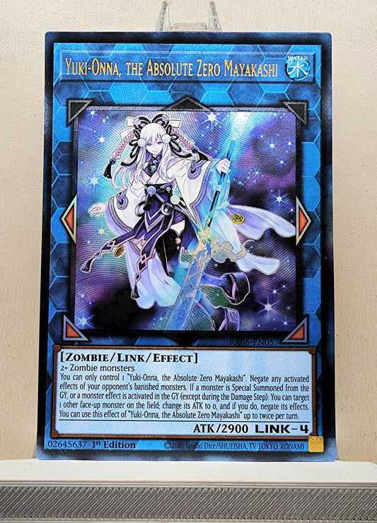 Yugioh! 1x Yuki-Onna, the Absolute Zero Mayakashi (RA05 - Prismatic Ultimate Rare) 1st Edition