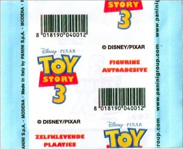 1x 2010 Panini Disney Toy Story 3 - Sticker Pack (SEALED)