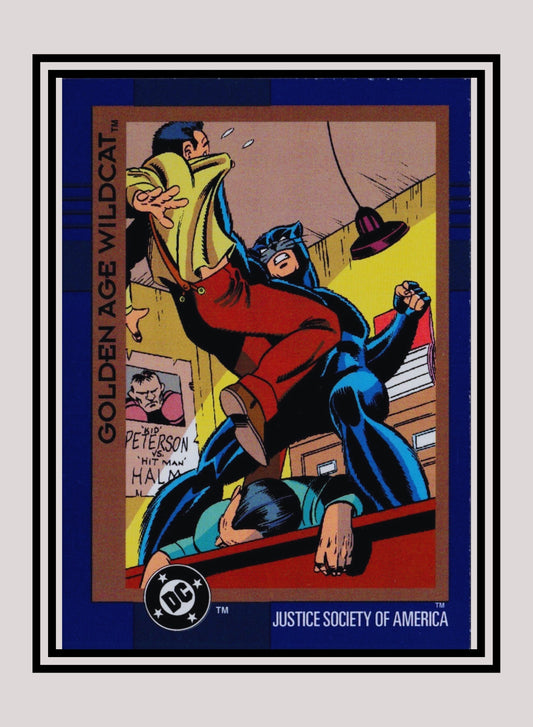 DC! 1x Golden Age Wildcat - Base (#058 - 1993 Skybox DC Cosmic Teams)