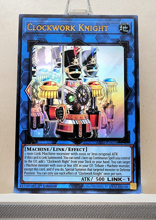 Yugioh! 1x Clockwork Knight (RA05 - Ultra Rare) 1st Edition