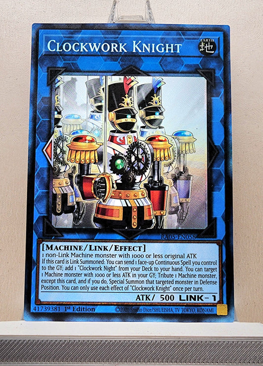 Yugioh! 1x Clockwork Knight (RA05 - Prismatic Collectors Rare) 1st Edition
