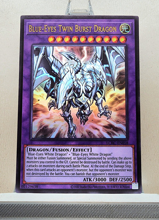 Yugioh! 1x Blue-Eyes Twin Burst Dragon (LCKC - Ultra Rare) Unli Edition