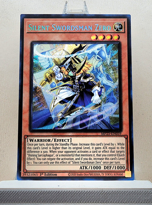 Yugioh! 1x Silent Swordsman Zero (MP25 - Prismatic Secret Rare) 1st Edition
