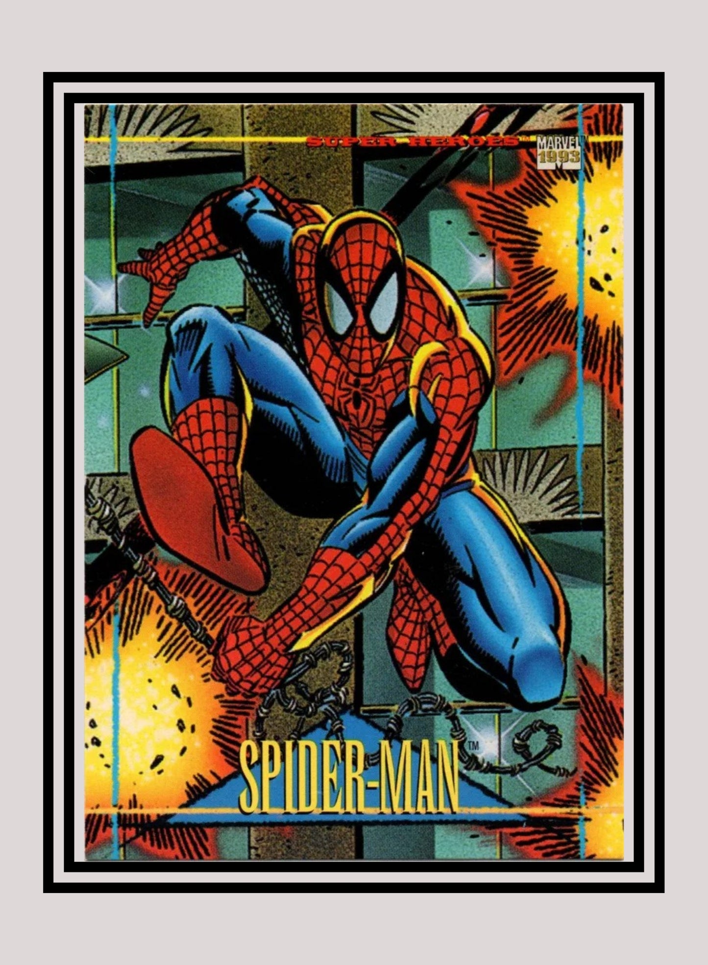 Marvel! 1x Spiderman - Base (#059 - 1993 Skybox Marvel Universe Series 4)